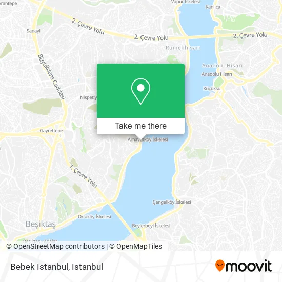 Bebek Istanbul map