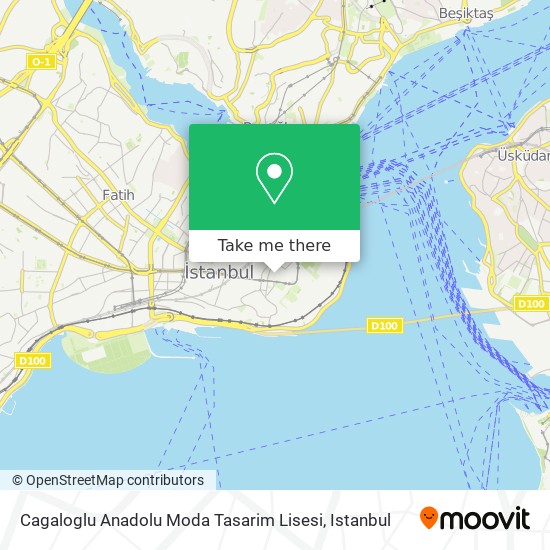 Cagaloglu Anadolu Moda Tasarim Lisesi map