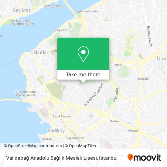 Validebağ Anadolu Sağlık Meslek Lisesi map