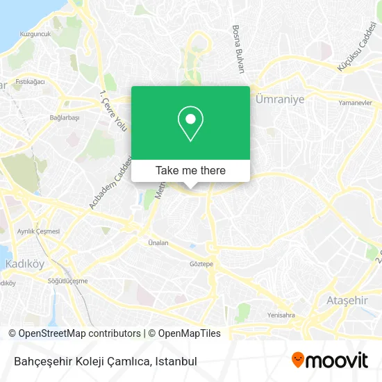 Bahçeşehir Koleji Çamlıca map
