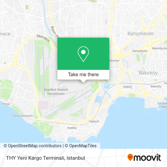 THY Yeni Kargo Terminali map