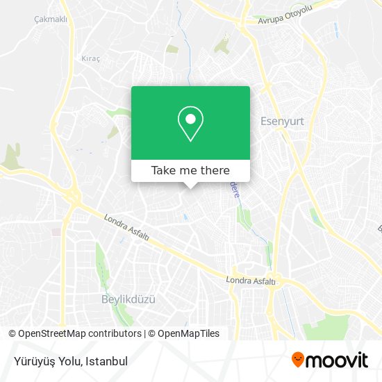 Yürüyüş Yolu map