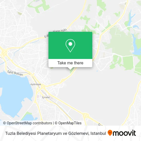 Tuzla Belediyesi Planetaryum ve Gözlemevi map