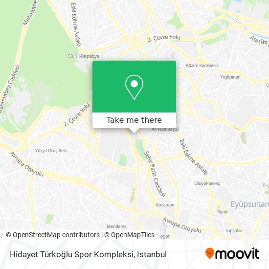 Hidayet Türkoğlu Spor Kompleksi map