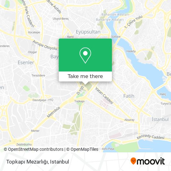 Topkapı Mezarlığı map