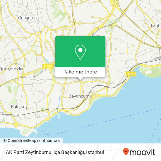 AK Parti Zeytinburnu ilçe Başkanlığı map