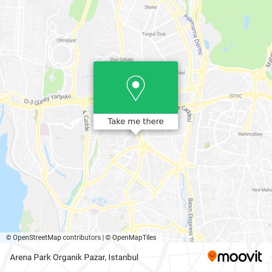 Arena Park Organik Pazar map