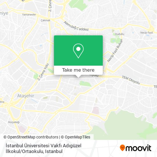 İstanbul Üniversitesi Vakfı Adıgüzel İlkokul / Ortaokulu map