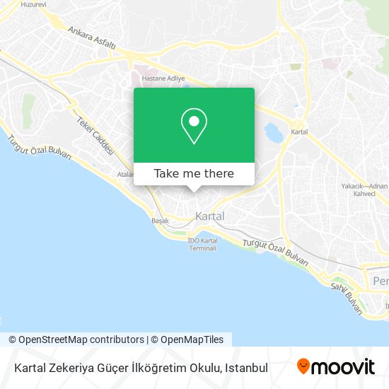 Kartal Zekeriya Güçer İlköğretim Okulu map