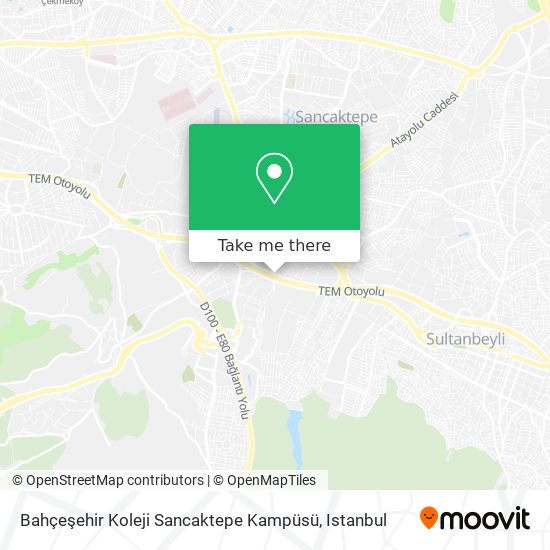 Bahçeşehir Koleji Sancaktepe Kampüsü map