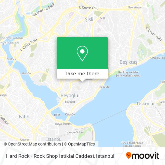Hard Rock - Rock Shop Istiklal Caddesi map