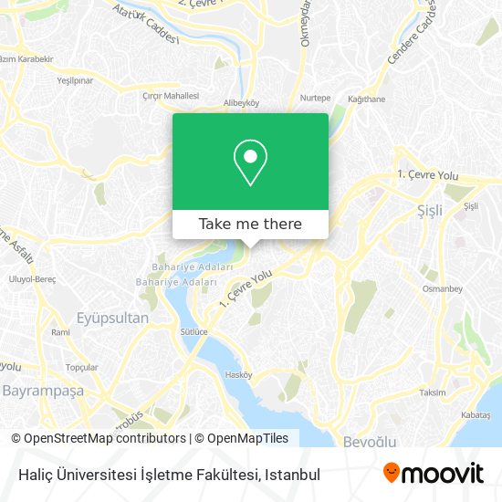 Haliç Üniversitesi İşletme Fakültesi map