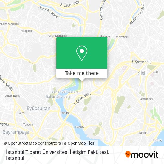 İstanbul Ticaret Üniversitesi İletişim Fakültesi map