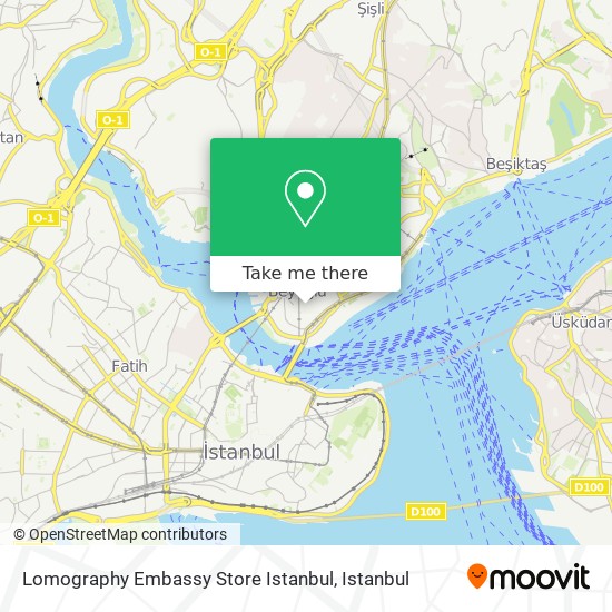 Lomography Embassy Store Istanbul map