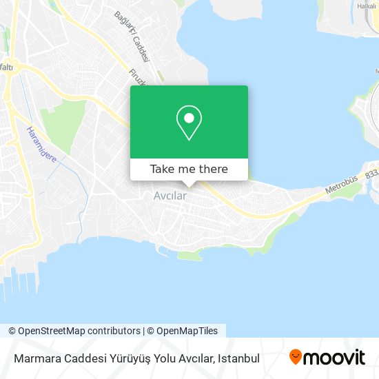 Marmara Caddesi Yürüyüş Yolu Avcılar map
