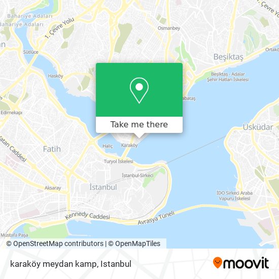 karaköy meydan kamp map