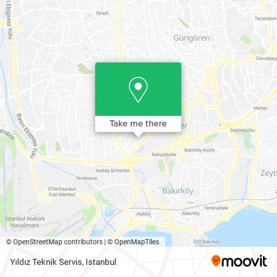 Yıldız Teknik Servis map