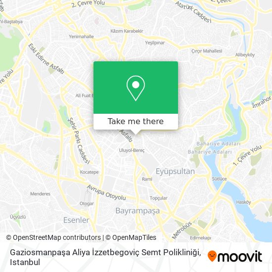 Gaziosmanpaşa Aliya İzzetbegoviç Semt Polikliniği map