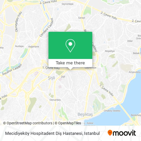 Mecidiyeköy Hospitadent Diş Hastanesi map