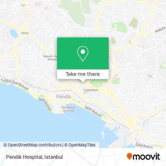 Pendik Hospital map