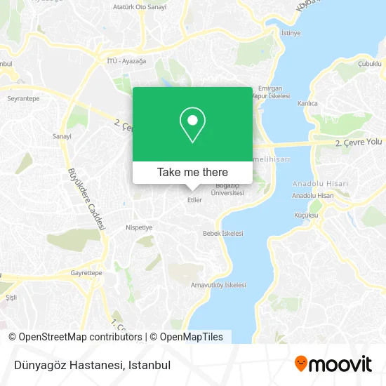 Dünyagöz Hastanesi map