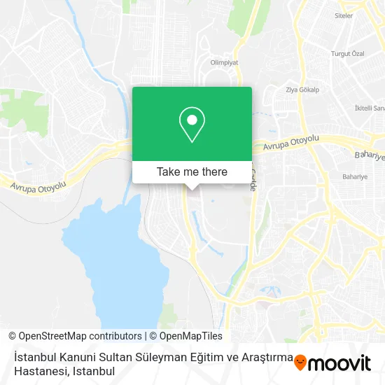 İstanbul Kanuni Sultan Süleyman Eğitim ve Araştırma Hastanesi map