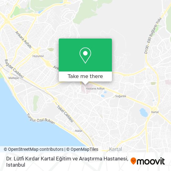 Dr. Lütfi Kırdar Kartal Eğitim ve Araştırma Hastanesi map