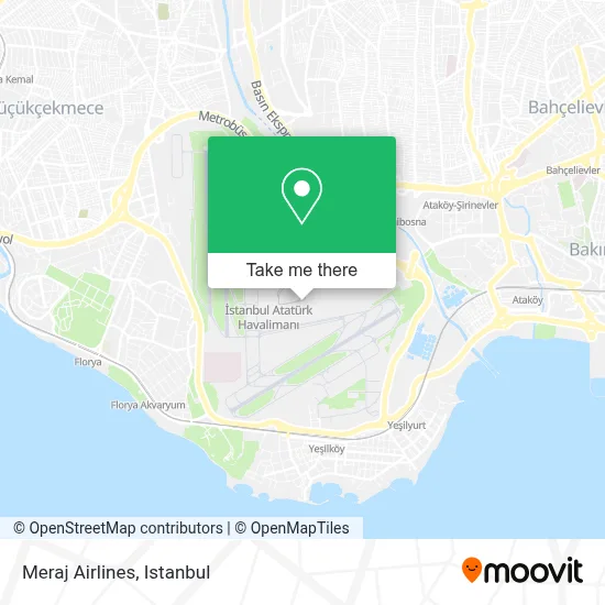 Meraj Airlines map