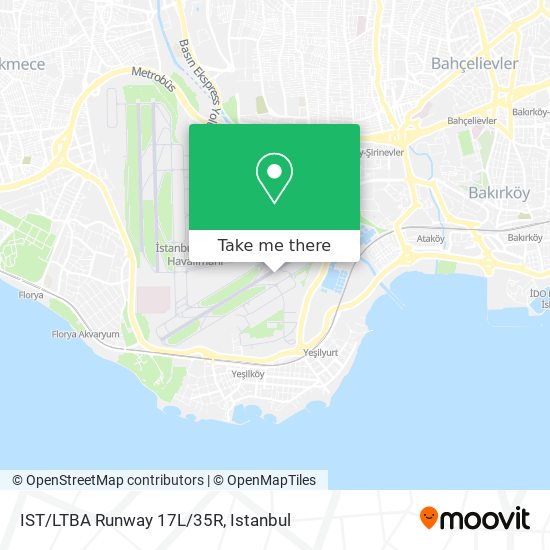IST/LTBA Runway 17L/35R map