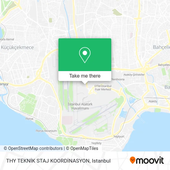 THY TEKNİK STAJ KOORDİNASYON map