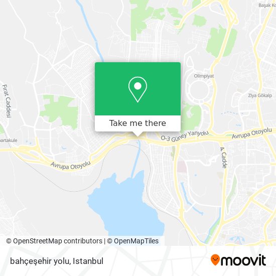 bahçeşehir yolu map