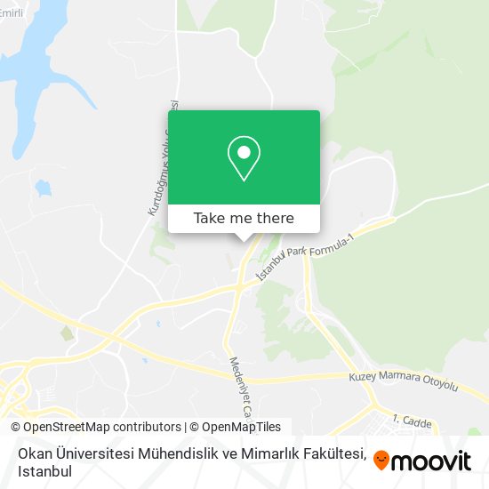 Okan Üniversitesi Mühendislik ve Mimarlık Fakültesi map