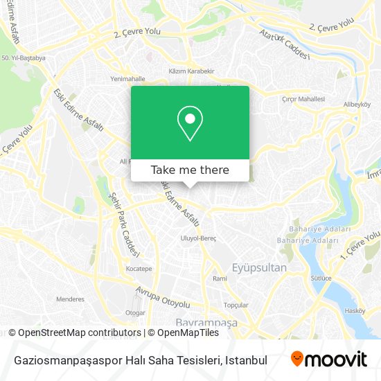 Gaziosmanpaşaspor Halı Saha Tesisleri map