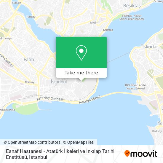 Esnaf Hastanesi - Atatürk İlkeleri ve İnkılap Tarihi Enstitüsü map