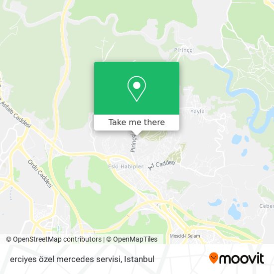 erciyes özel mercedes servisi map