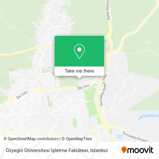 Özyeğin Üniversitesi İşletme Fakültesi map