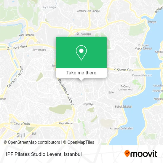 IPF Pilates Studio Levent map