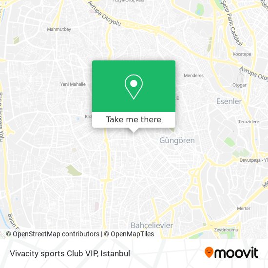 Vivacity sports Club VIP map