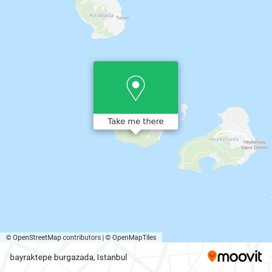 bayraktepe burgazada map