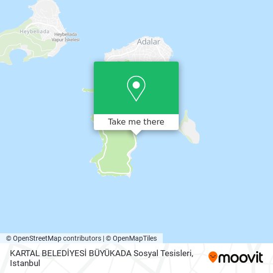 KARTAL BELEDİYESİ BÜYÜKADA Sosyal Tesisleri map