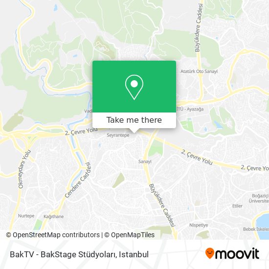 BakTV - BakStage Stüdyoları map