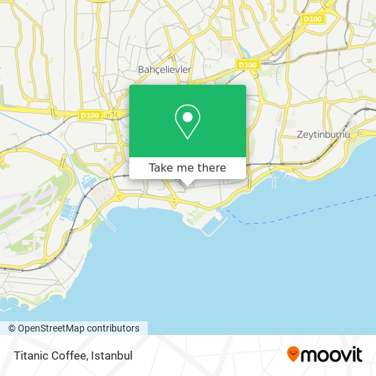 Titanic Coffee map