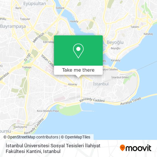 İstanbul Üniversitesi Sosyal Tesisleri İlahiyat Fakültesi Kantini map