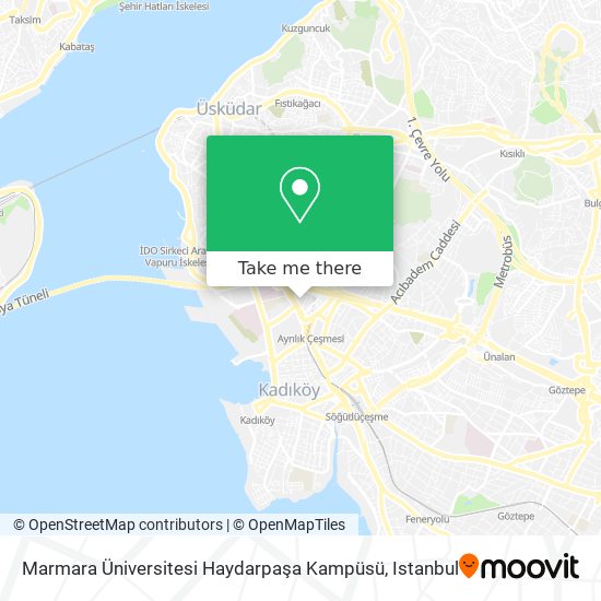 Marmara Üniversitesi Haydarpaşa Kampüsü map