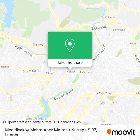Mecidiyeköy-Mahmutbey Metrosu Nurtepe S-07 map