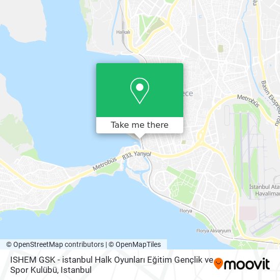 ISHEM GSK - istanbul Halk Oyunları Eğitim Gençlik ve Spor Kulübü map