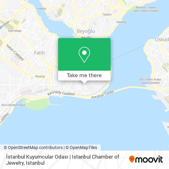 İstanbul Kuyumcular Odası | Istanbul Chamber of Jewelry map