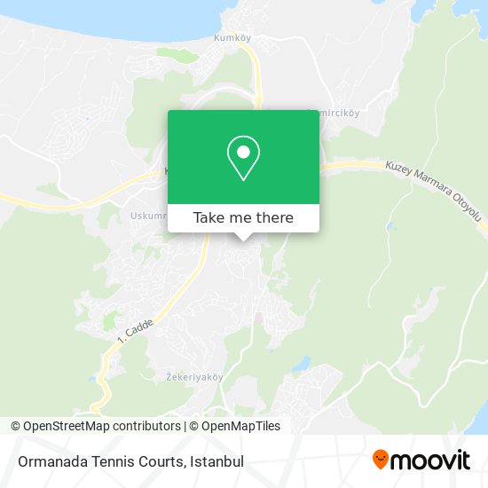 Ormanada Tennis Courts map