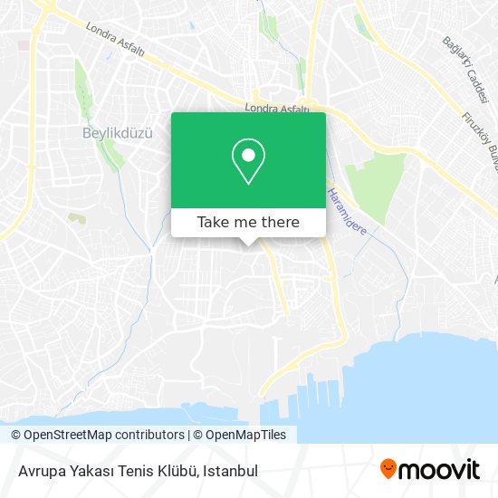 Avrupa Yakası Tenis Klübü map