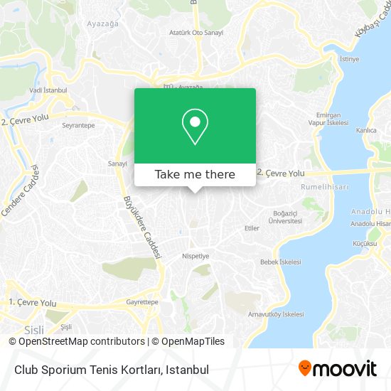 Club Sporium Tenis Kortları map